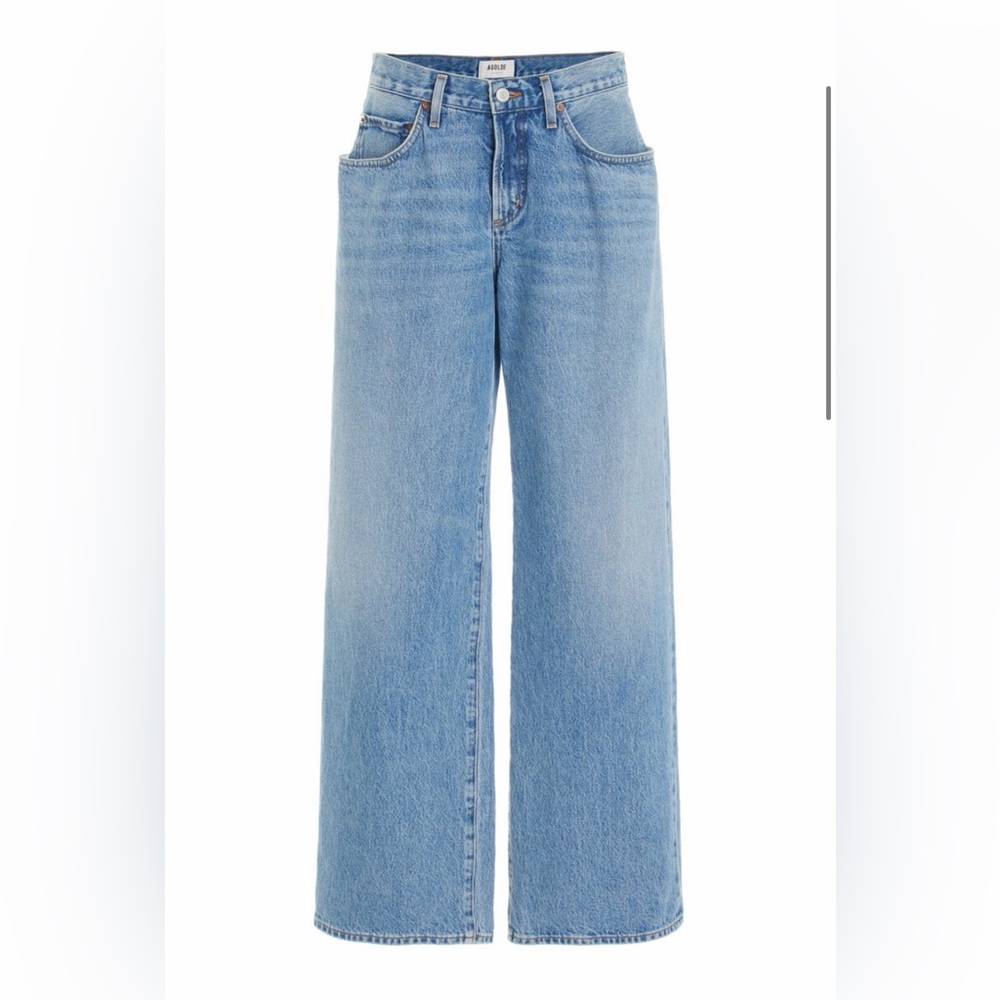 Agolde Fusion Rigid Low-Rise Wide-Leg Jeans